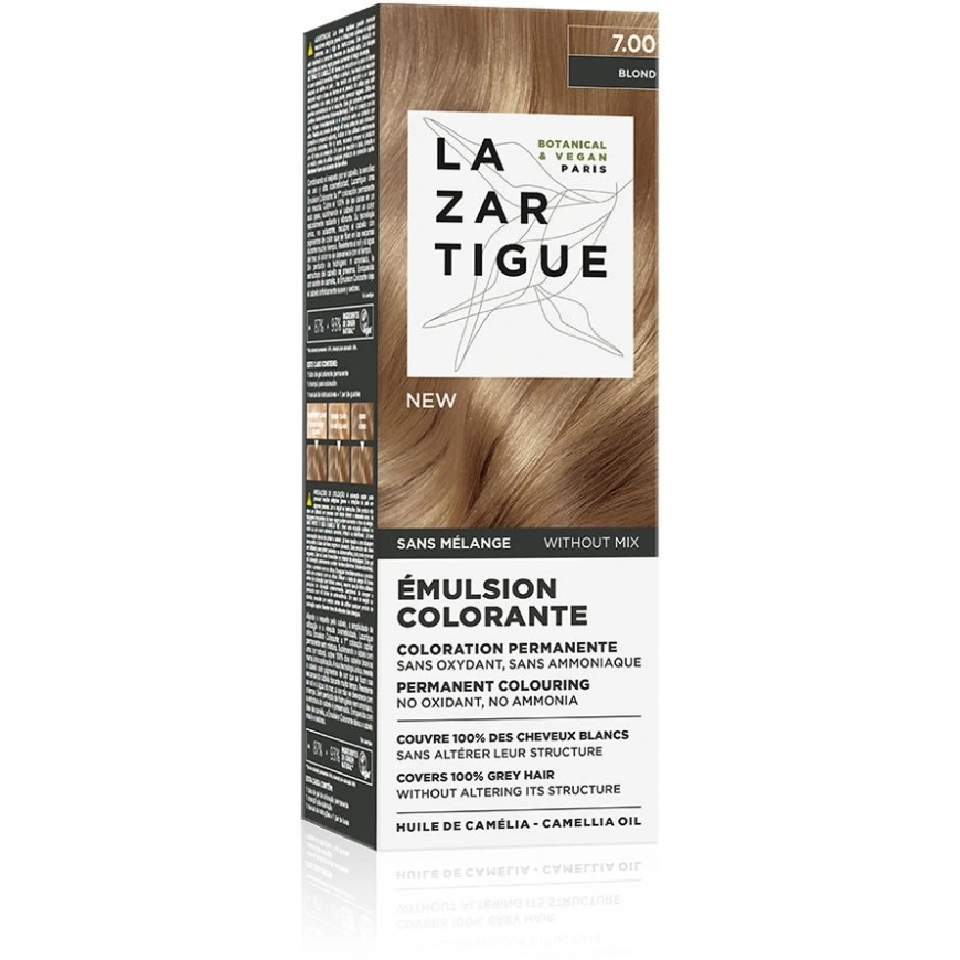 Lazartigue emulsiooniga juuksevärv ammoniakuga, 7.00, hele, 60 ml – 3