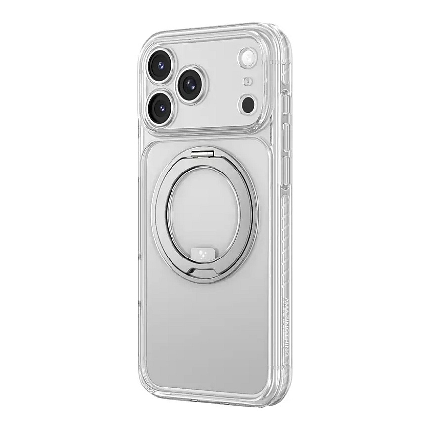 AmazingThing Titan Pro Spin Lens maciņš ar statīvu un MagSafe atbalstu telefonam iPhone 18 Pro caurspīdīgs – 5