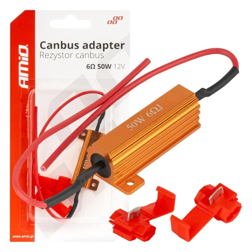 LED Canbus-releeresistori 6? 50W AMIO-04094