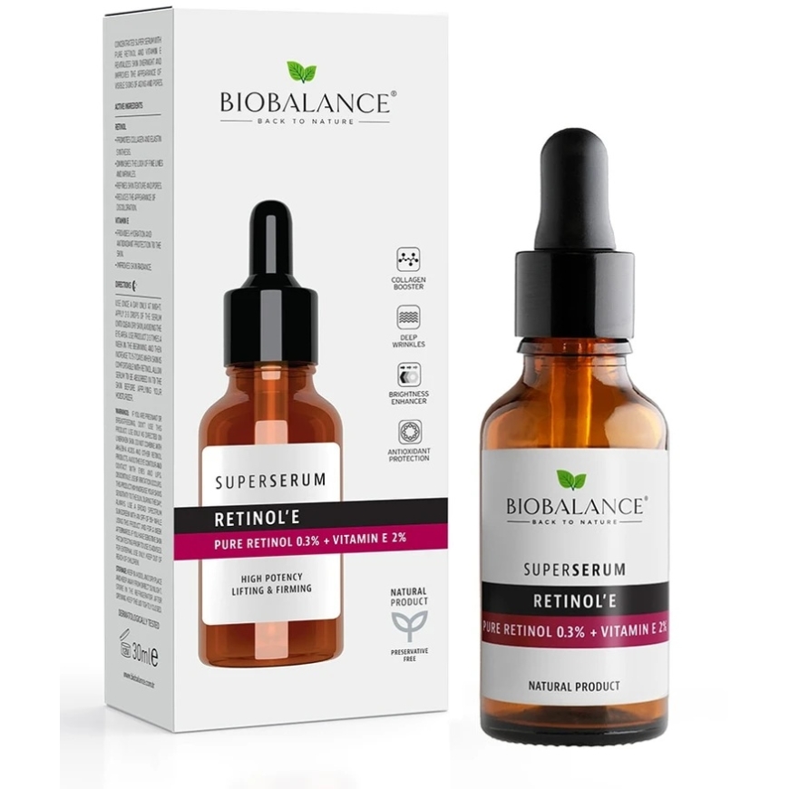 Bio Balance Retinol'E Firming and Anti-Wrinkle Facial Serum, 30 ml