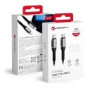 Forcell C263 andmeedastus- ja laadimiskaabel | USB-C kuni USB-C | QC 4.0, PD | 240W | 3m | must Forcell C263 andmeedastus- ja laadimiskaabel | USB-C kuni USB-C | QC 4.0, PD | 240W | 3m | must