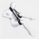 Toyfa Anonymo kiinnitysremmi, PU-nahka, musta, 145 cm Toyfa Anonymo kiinnitysremmi, PU-nahka, musta, 145 cm