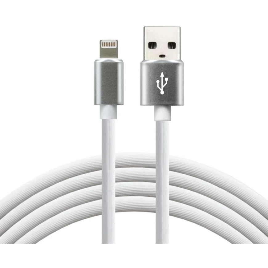 USB Charging Cable - everActive CBS-1.5IW, 2.4 A, 480 Mbps, 1.5 m, White