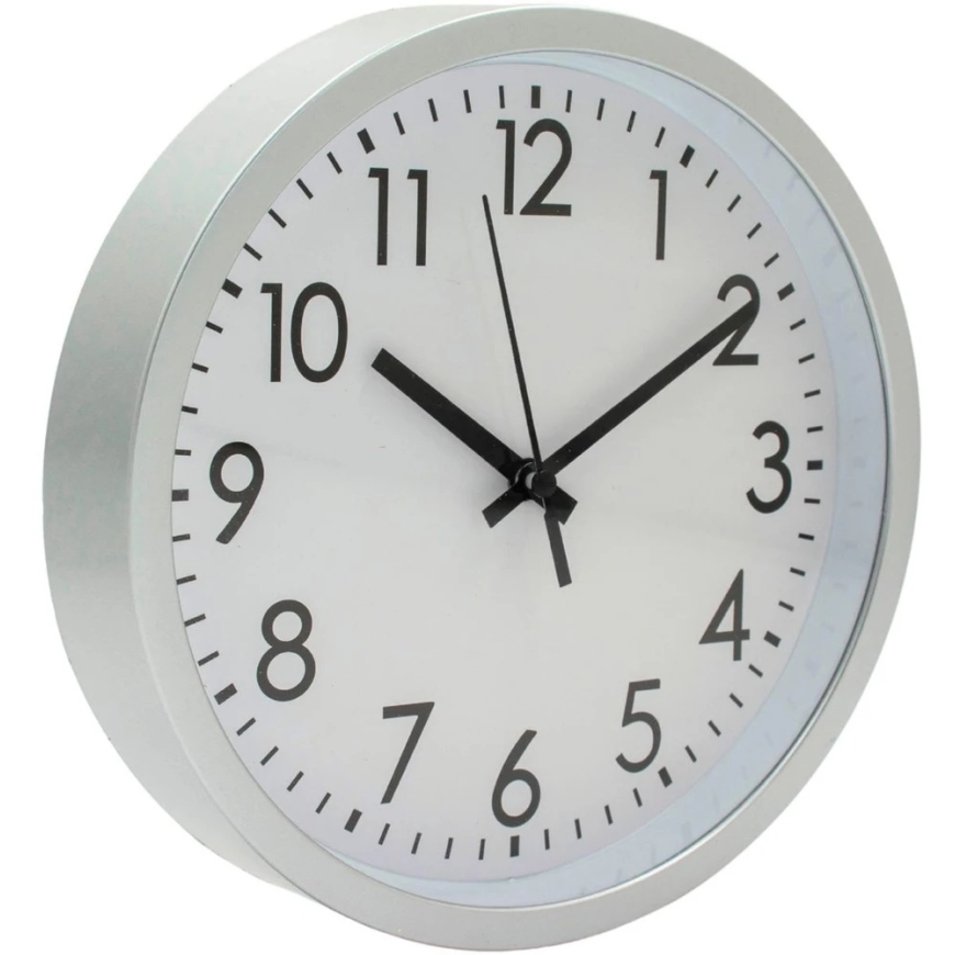 Excellent Houseware Sienas pulkstenis PP 20 cm sudraba – 5