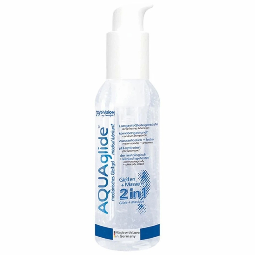 Joydivision Aquaglide „Joydivison *AQUAglide 2 in 1“ lubrikantas ir masažo gelis, 125 ml. – 2