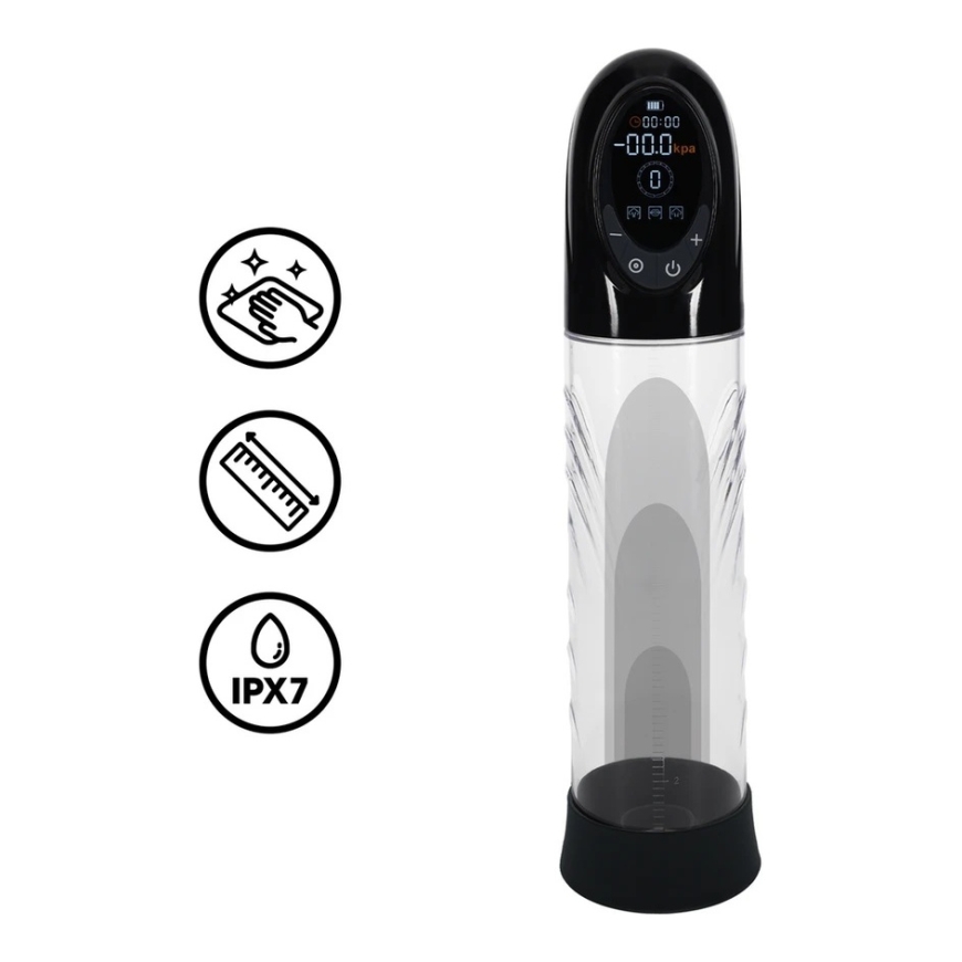 Pumped By Shots CyberPulse - Automatic Waterproof Penis Pump - Black