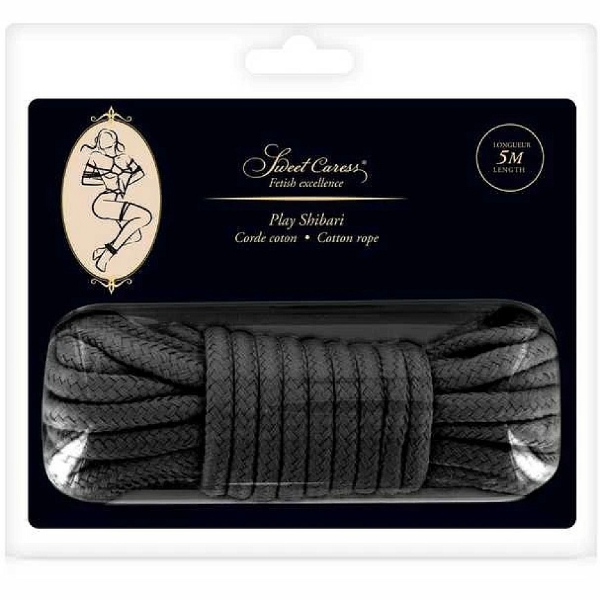 Sweet Caress SM BONDAGE ROPE Musta 5M (koko: T1) – 2