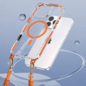 Tel Protect Strap Clear maciņš telefonam iPhone 17 Air oranžs Tel Protect Strap Clear maciņš telefonam iPhone 17 Air oranžs