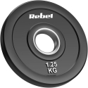 Olympic Rubber Bumper Weight Set 2x1.25kg, hole diameter 51 mm, REBEL ACTIVE Olympic Rubber Bumper Weight Set 2x1.25kg, hole diameter 51 mm, REBEL ACTIVE