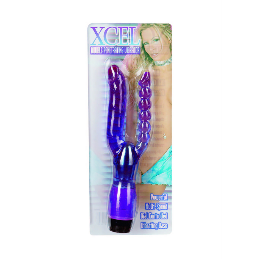 Seven Creations XCEL DOUBLE DOUBLE PENETRATIONAL VIBRATOR PURPLE – 4