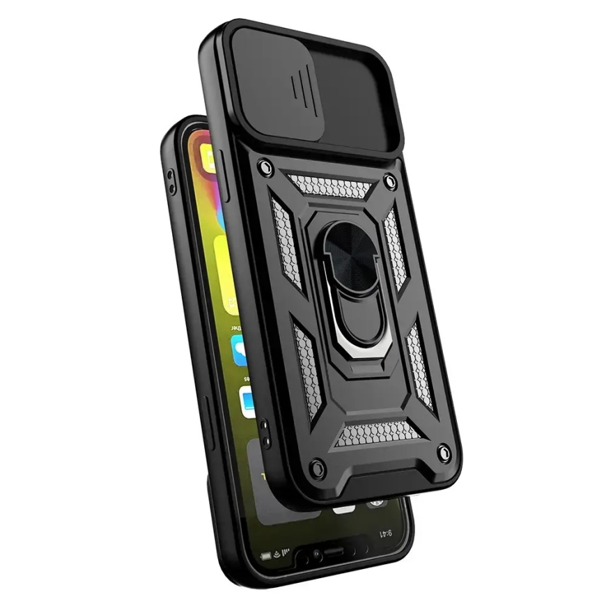 Slide kamerų apsauginis dėklas Samsung Galaxy A53 5G juodas – 5