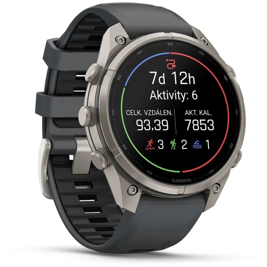 Išmanusis laikrodis Garmin fenix® 9 Pro – 47 mm, AMOLED, titano – grafito juoda