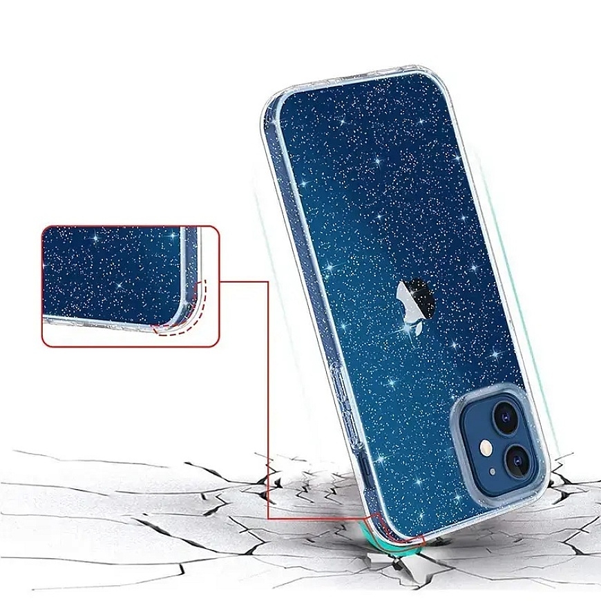 Crystal Glitter maciņš telefonam Samsung Galaxy S26+ (S947) sudraba krāsā – 3