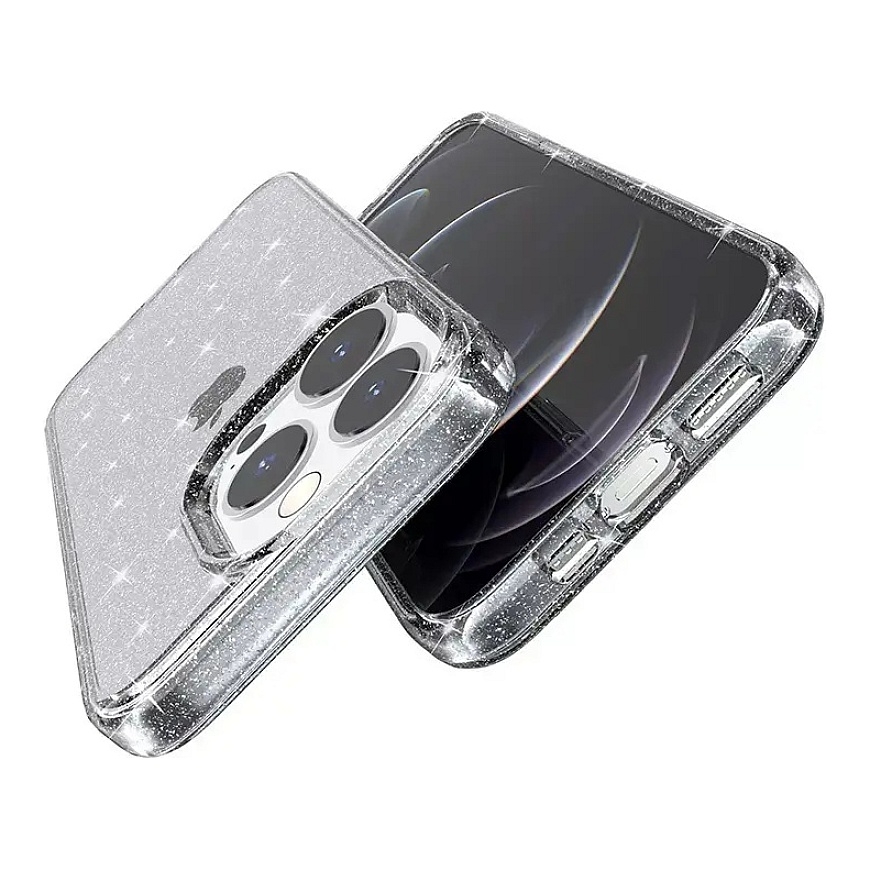 Kristallihippu puhelintuki Samsung Galaxy S26+:lle (S947) hopea – 5