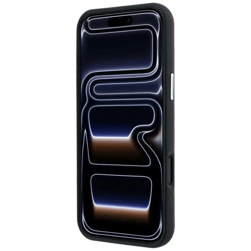 БМВ Знак Дебосс Квадратный Металлический Логотип MagSafe Чехол для iPhone 18 Pro Max / 17 Pro Max Бордовый – 5