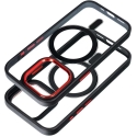 OEM Case for Samsung S26 Color Edge Mag Cover compatible with MagSafe black red