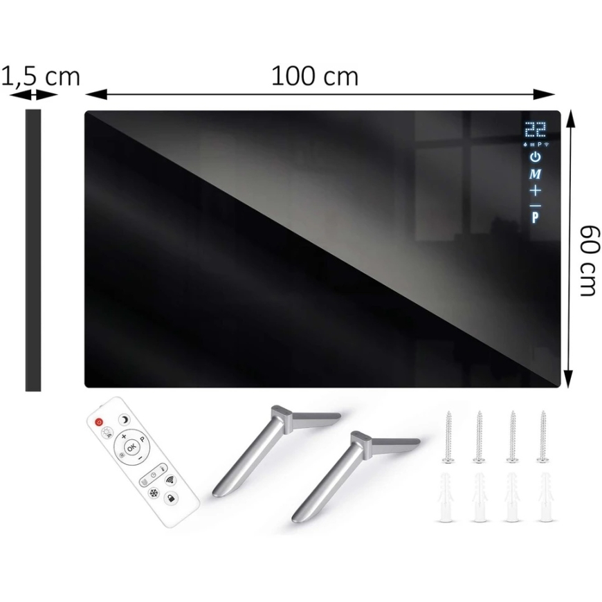 Berdsen BD-984 600 W infrapunasäteilijä WiFi-etäohjaussovelluksella – 3