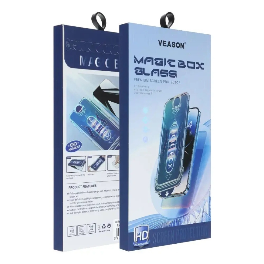Защитное стекло Veason 6D Pro Easy-Install для iPhone 15