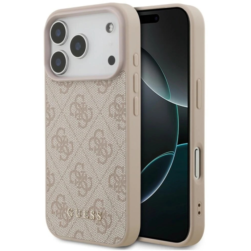 Guess 4G Classic Case for iPhone 18 Pro / iPhone 17 Pro, pink