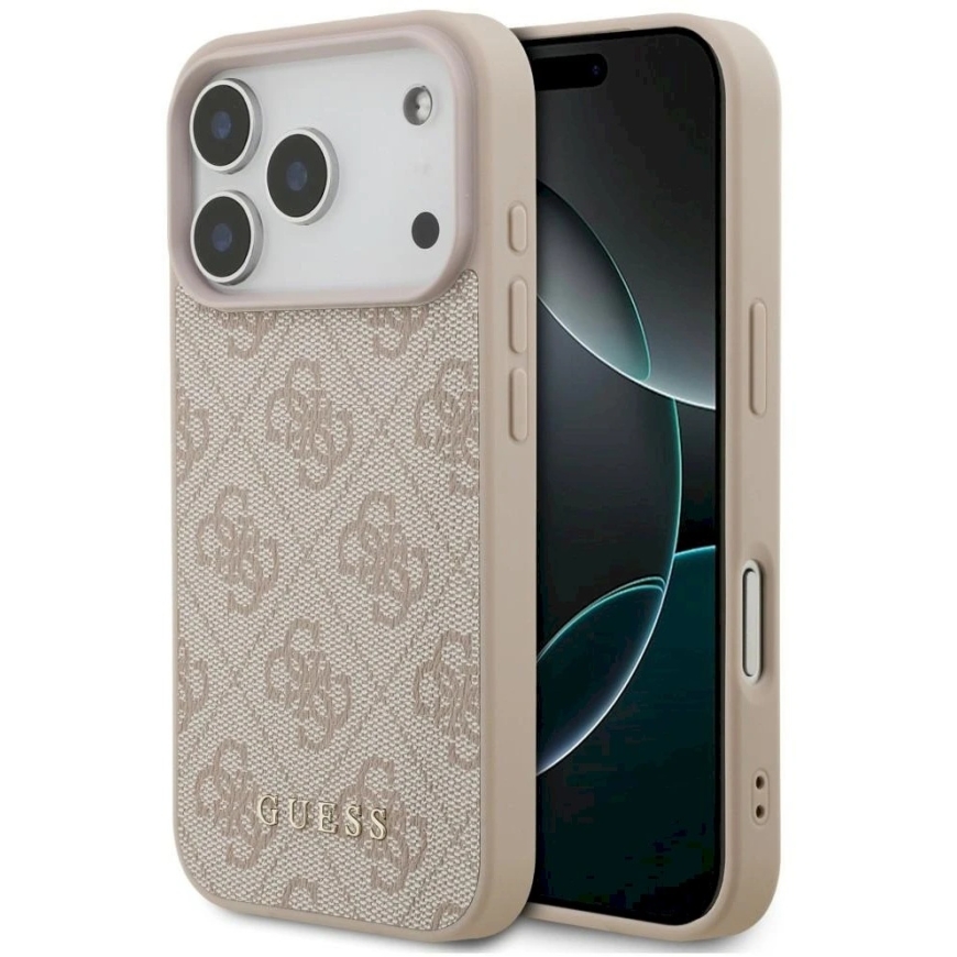 Guess 4G Classic dėklas, skirtas iPhone 18 Pro / iPhone 17 Pro, rožinis – 2