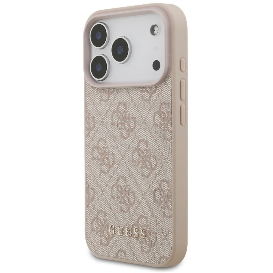 Guess 4G Classic -kotelo iPhone 18 Pro / iPhone 17 Pro:lle, vaaleanpunainen – 3