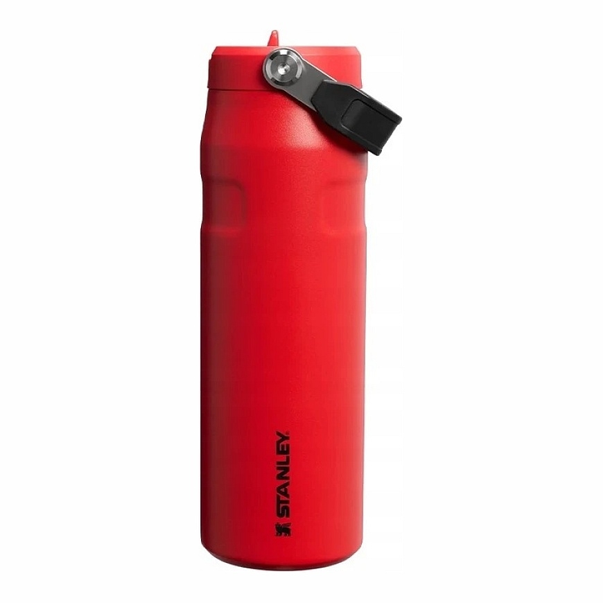 Stanley The IceFlow -pullo Flip Straw 2.0 700 ml tummanpunainen