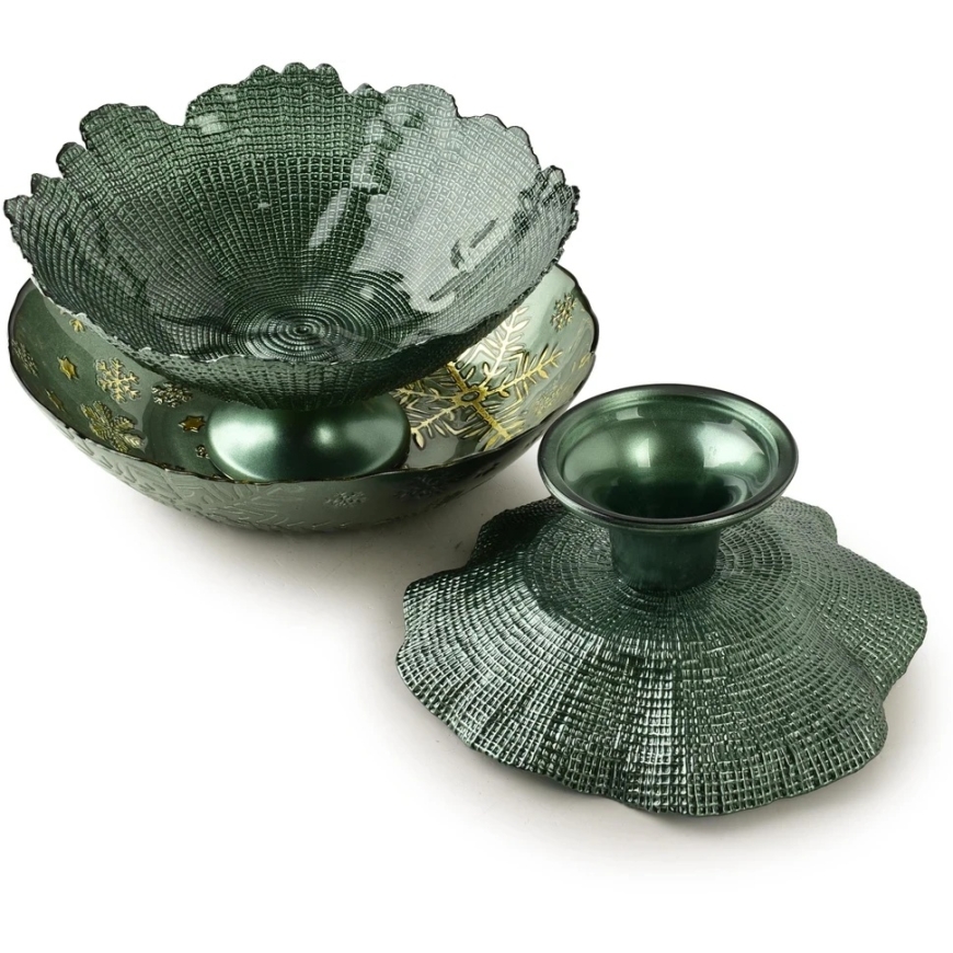 Mondex Since 1986 SANTA LILA Dekoratyvinė lėkštė 31x31x7,7 cm žalia – 2