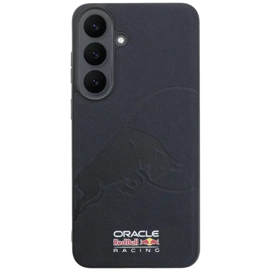 Red Bull PU ādas ar acu debosēts bullis magnētiskā vāciņš Samsung Galaxy S26 FE, tumši zils – 3