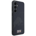 Red Bull PU Leather Meshed Debossed Bull Magnetic Case for Samsung Galaxy S26 FE Navy