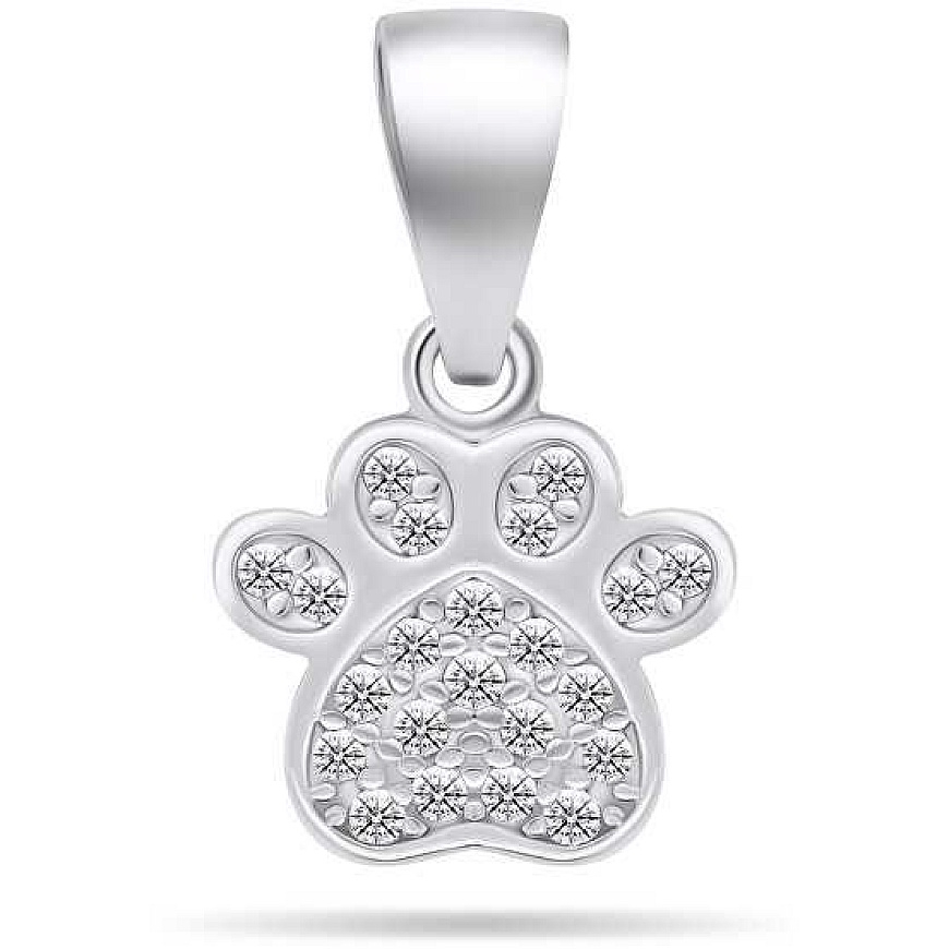 Brilio Silver Brilio Sudraba Šarmantā Sudraba Kulons ar Cirkoniem Lapa PT85W