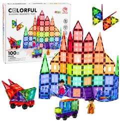 Lean Toys Magnetilised ehitusplokid 100 tk.