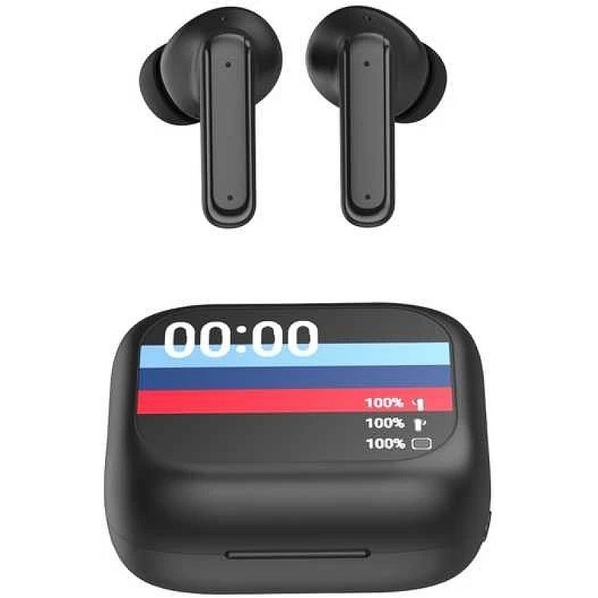 Forever "Bluetooth" headphones with ANC + ENC screen TWSS-500 black – 3