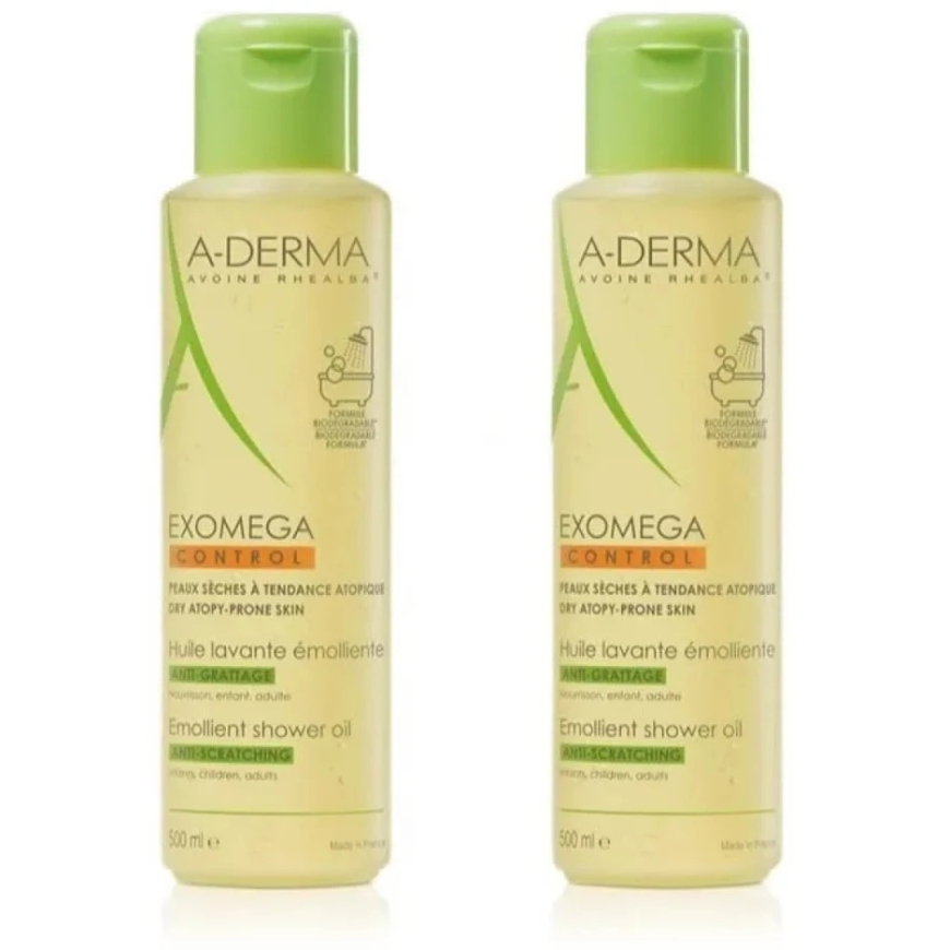 A-Derma Puhastusõli Kuivale Nahale 2x500ml – 2