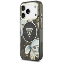 Kaitseümbris Guess IML Glitter Flowers Triangle MagSafe iPhone 18 Pro Max / 17 Pro Max must