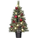 Edelman Koristeellinen joulukuusi Kaprun ruukussa 20LED palloilla korkeus: 90CM Edelman Koristeellinen joulukuusi Kaprun ruukussa 20LED palloilla korkeus: 90CM