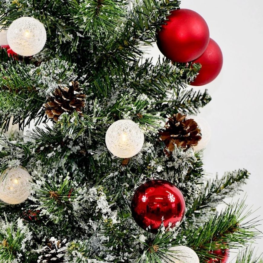 Edelman Decorative Christmas Tree Kaprun in Pot 20LED with Balls Height: 90CM – 3