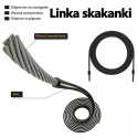 Lean Toys Hyppynaru säädettävällä pituudella ja laakereilla, musta ja kultainen, 3 m Lean Toys Hyppynaru säädettävällä pituudella ja laakereilla, musta ja kultainen, 3 m