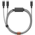 Native Union Belt -kaapeli (USB-C - USB-C) 2 m, raidallinen Native Union Belt -kaapeli (USB-C - USB-C) 2 m, raidallinen