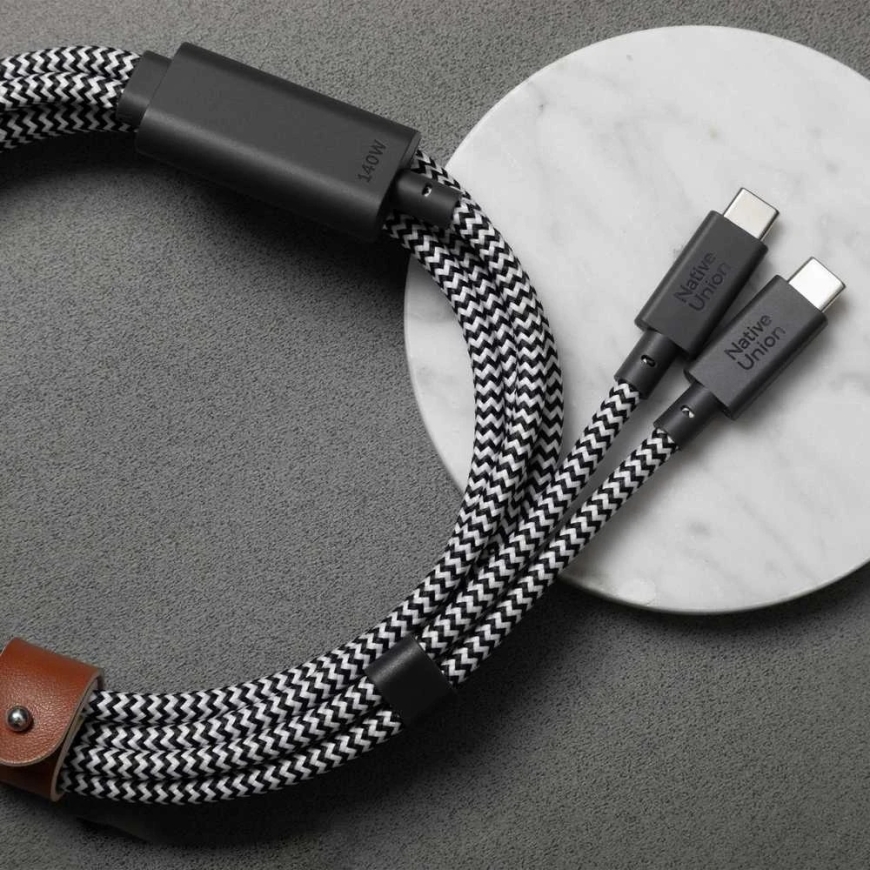 Native Union Belt -kaapeli (USB-C - USB-C) 2 m, raidallinen – 4