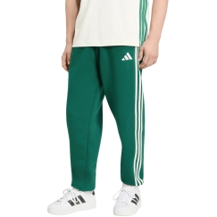 adidas Essentials 3-Stripes Fleece Tapered Cuffed miesten housut vihreät KY4129 (L)