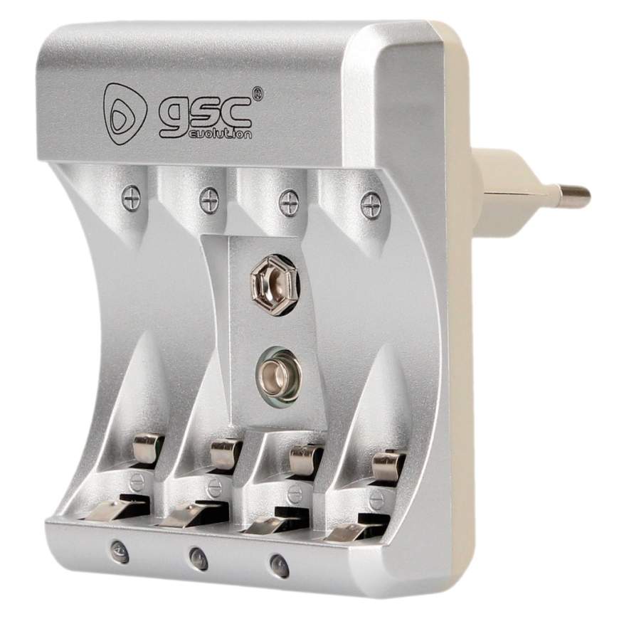 GSC evolution akulaadija 4 x AAA/AA ja 1 x 9V akule, 106005011