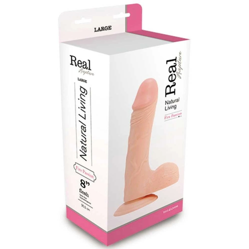 Real Rapture Dildo imukupilla, realistinen kova penis 23 cm – 2