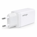 Voltage GaN-laturi 67W PD 3.0 QC 3.0 USB-A 2x USB-C valkoinen Voltage GaN-laturi 67W PD 3.0 QC 3.0 USB-A 2x USB-C valkoinen
