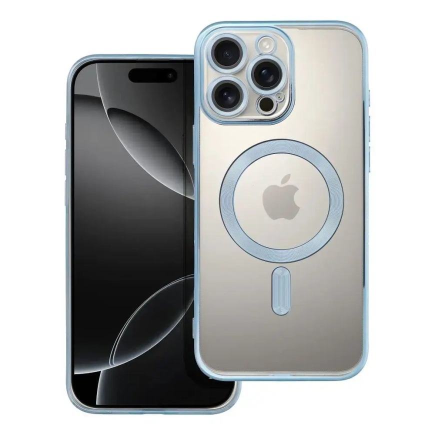 Electro Mag puhelimen suojakuori MagSafe-tuellä iPhone 16 Pro Max sininen