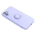 Silicone Ring maciņš ar statīvu telefonam iPhone 17 Pro Max violets