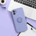Silikoni sormus puhelimen kuori telineellä iPhone 17 Pro Max violetti Silikoni sormus puhelimen kuori telineellä iPhone 17 Pro Max violetti