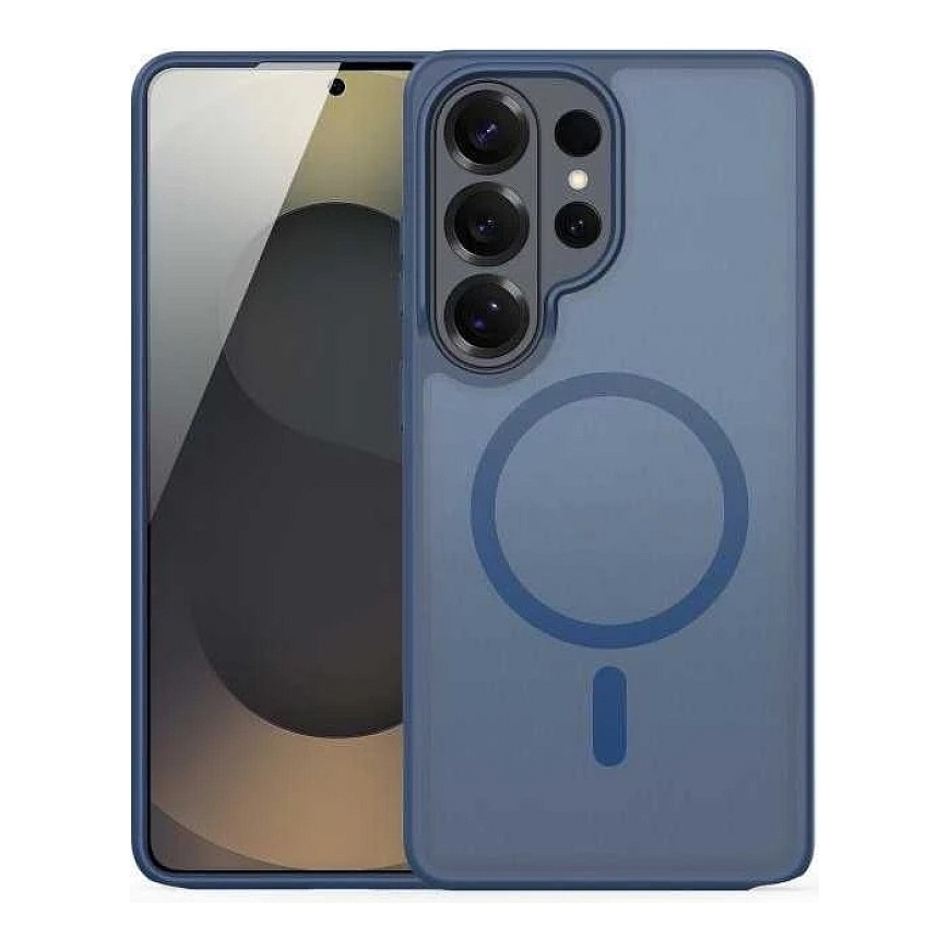 Dėklas Dux Ducis Yind MagSafe Samsung S948 S26 Ultra tamsiai mėlynas