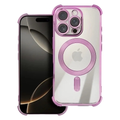 Antishock Electro telefono dėklas su MagSafe palaikymu iPhone 17 Pro violetinis
