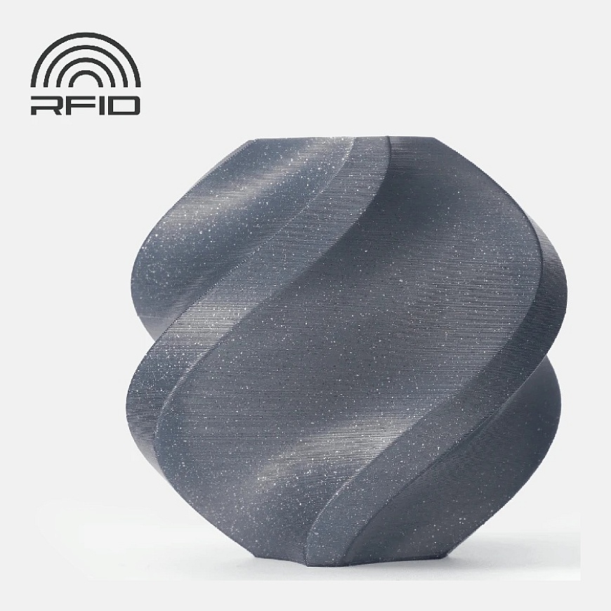 Bambu Lab PLA Sparkle plastic 1.75mm 1kg - set with a reusable spool - Slate Gray Sparkle – 2