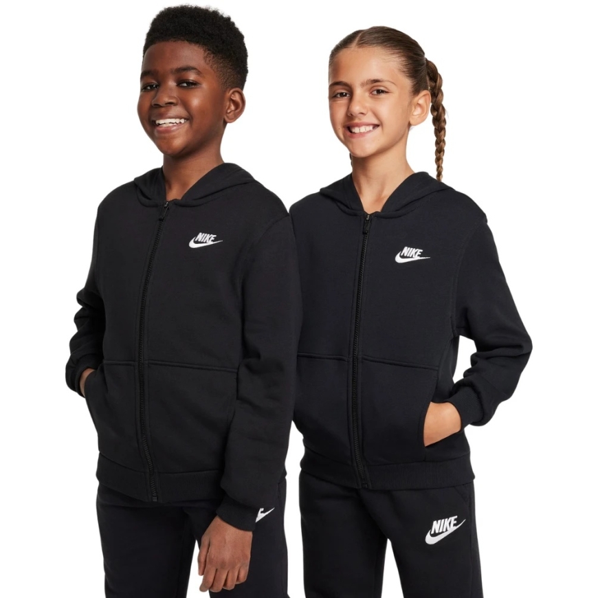Худи Nike Club Fleece для детей черный FD3017 010 (XS)